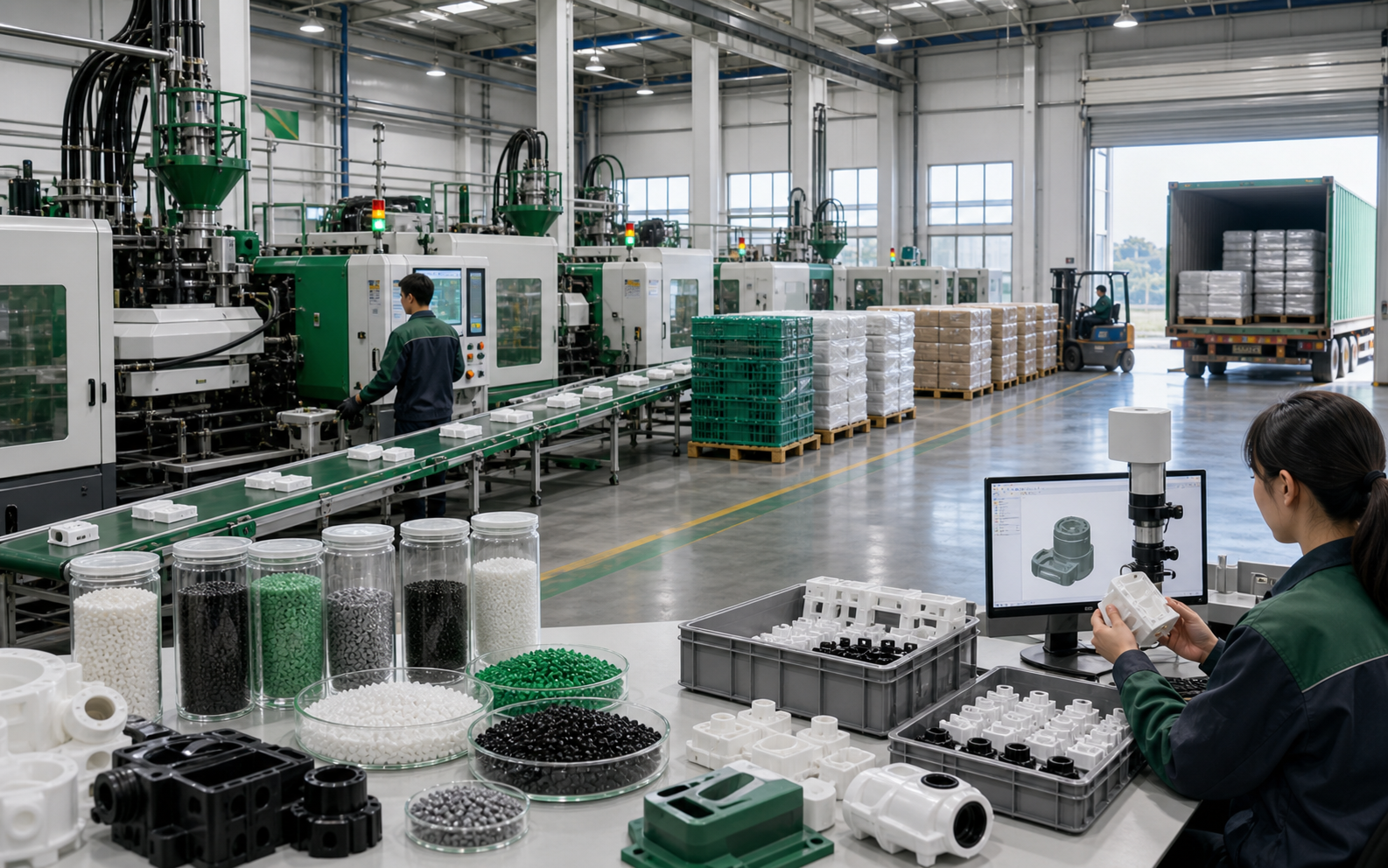 Plastic-related processing and export